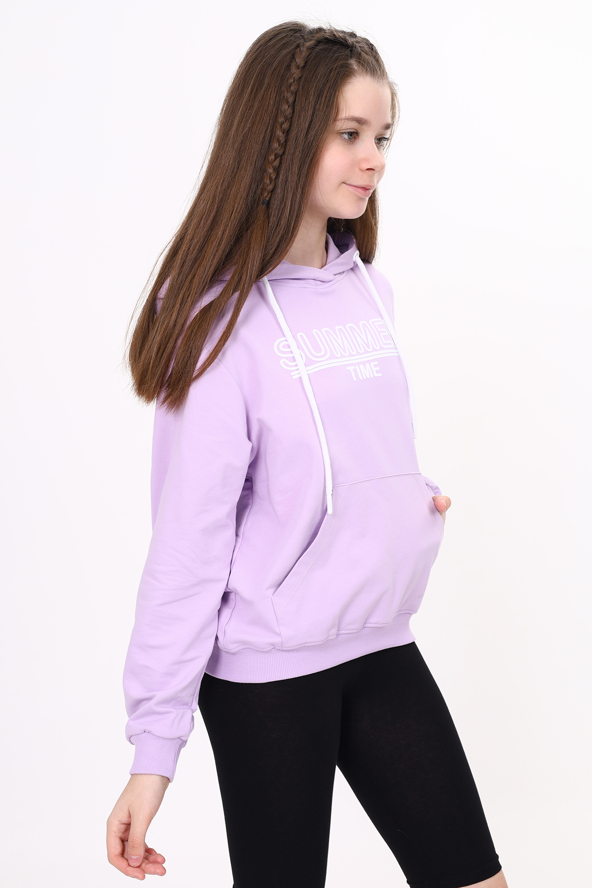 Toontoy  Kız Çocuk Baskılı Etek Fermuar Detaylı Takım