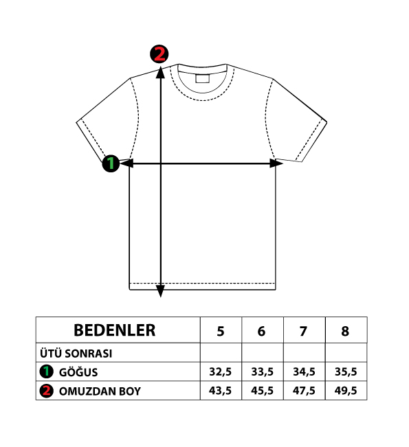 Toontoy  Kiz Çocuk Kalpli Ayicik Baskili Taş İşlemeli Tişört