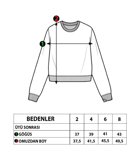 Toontoy Kız Çocuk Nakışlı Peluş Sweatshirt
