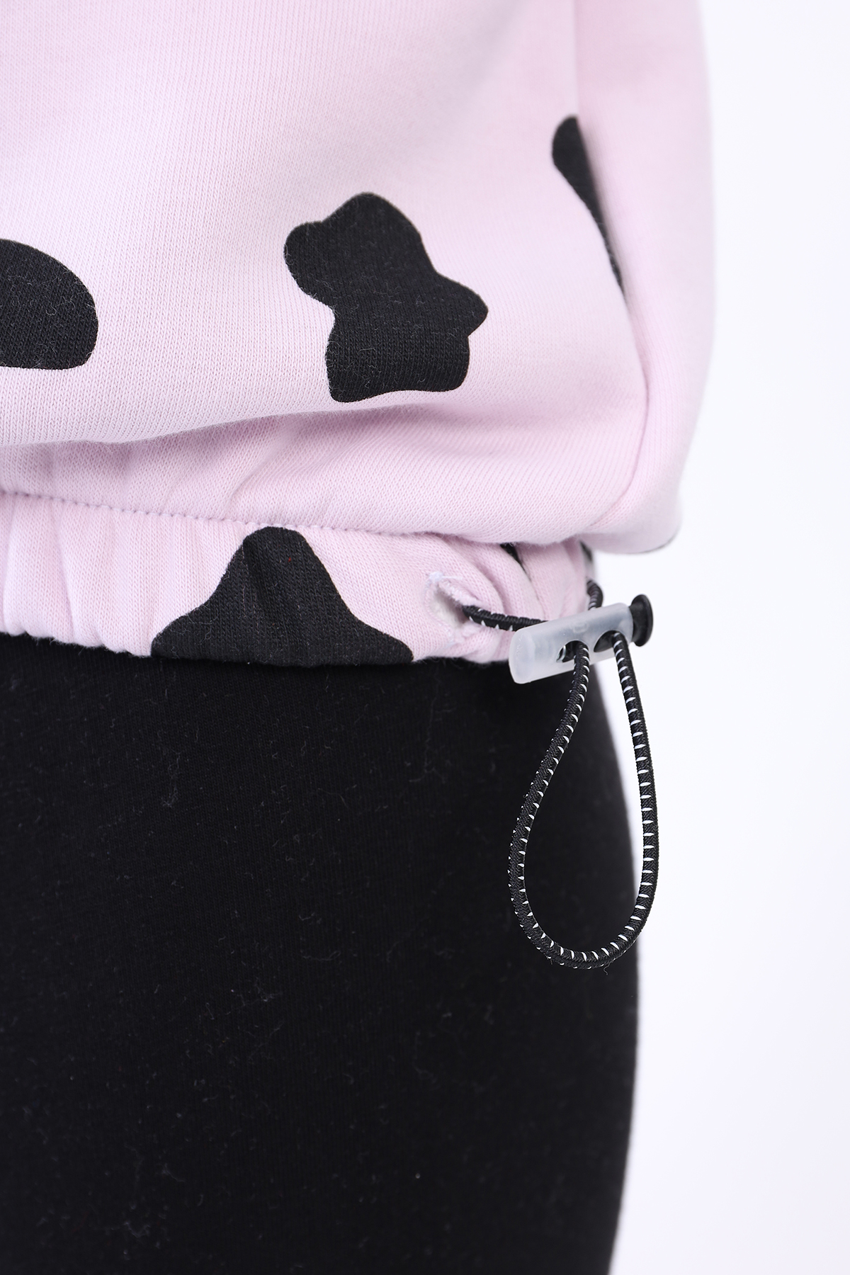 Toontoy Kız Çocuk Komple İnek Baskılı Sweatshirt