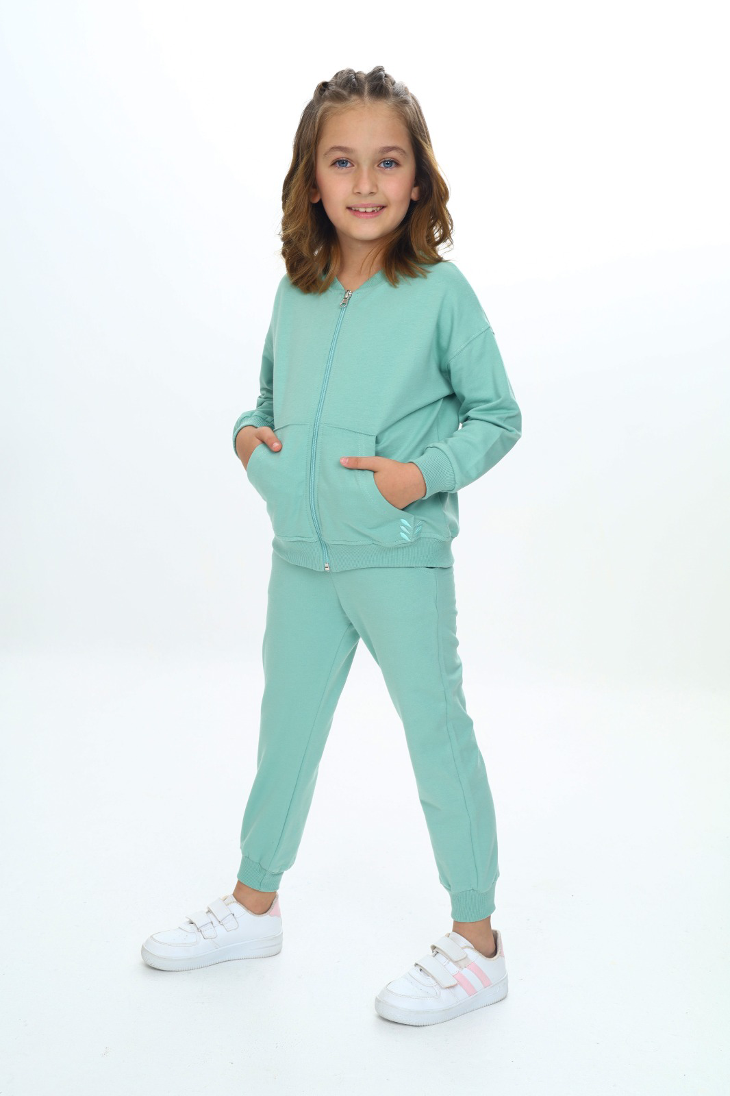 Toontoy  Kız Çocuk Damla  Nakışlı Eşofman Takım