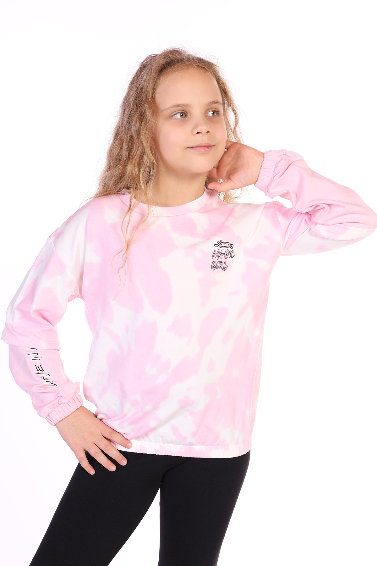 Toontoy Kız Çocuk Magic Girl Nakışlı Sweatshirt