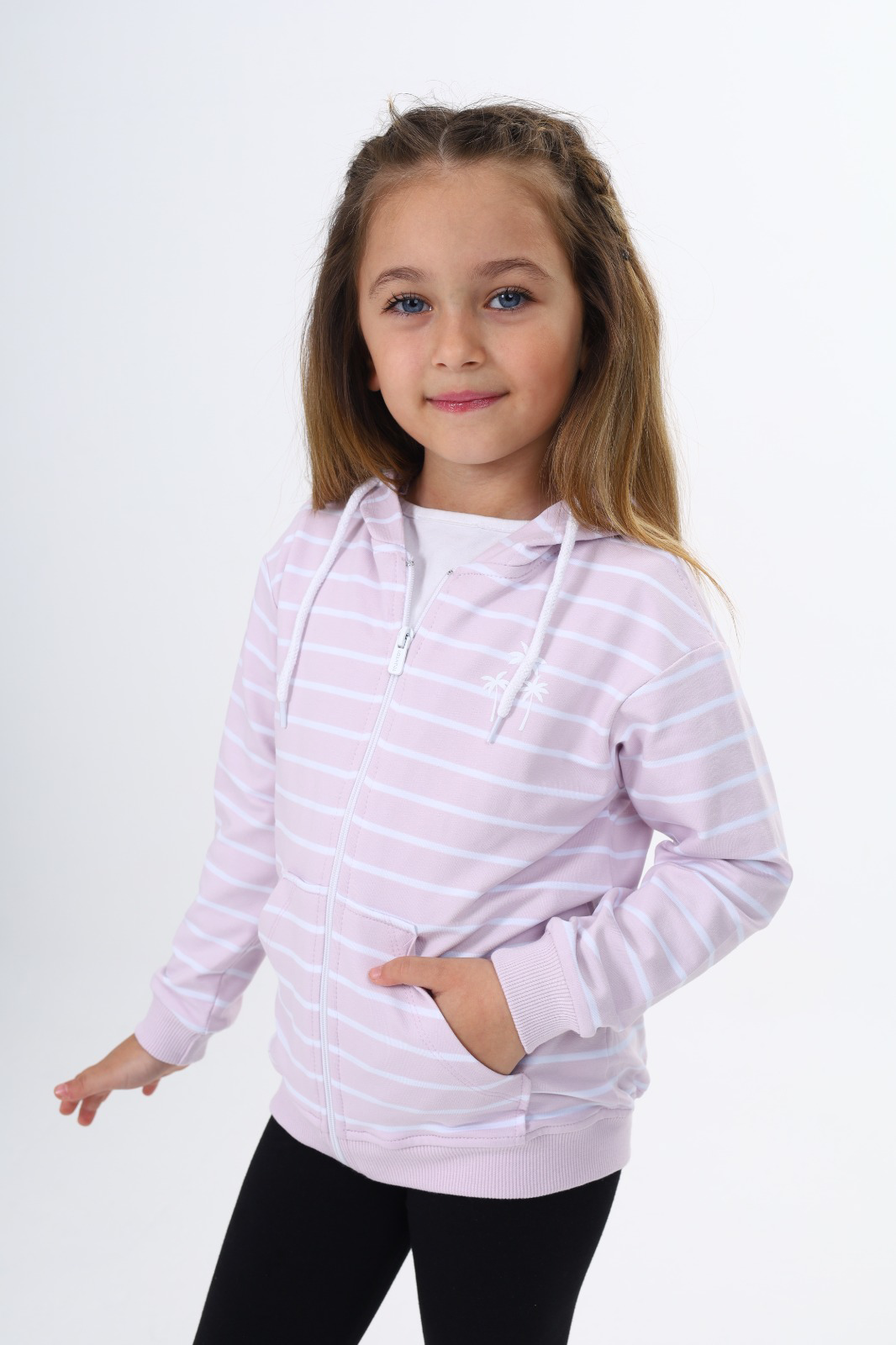 Toontoy Kız Çocuk Baskılı Hırka