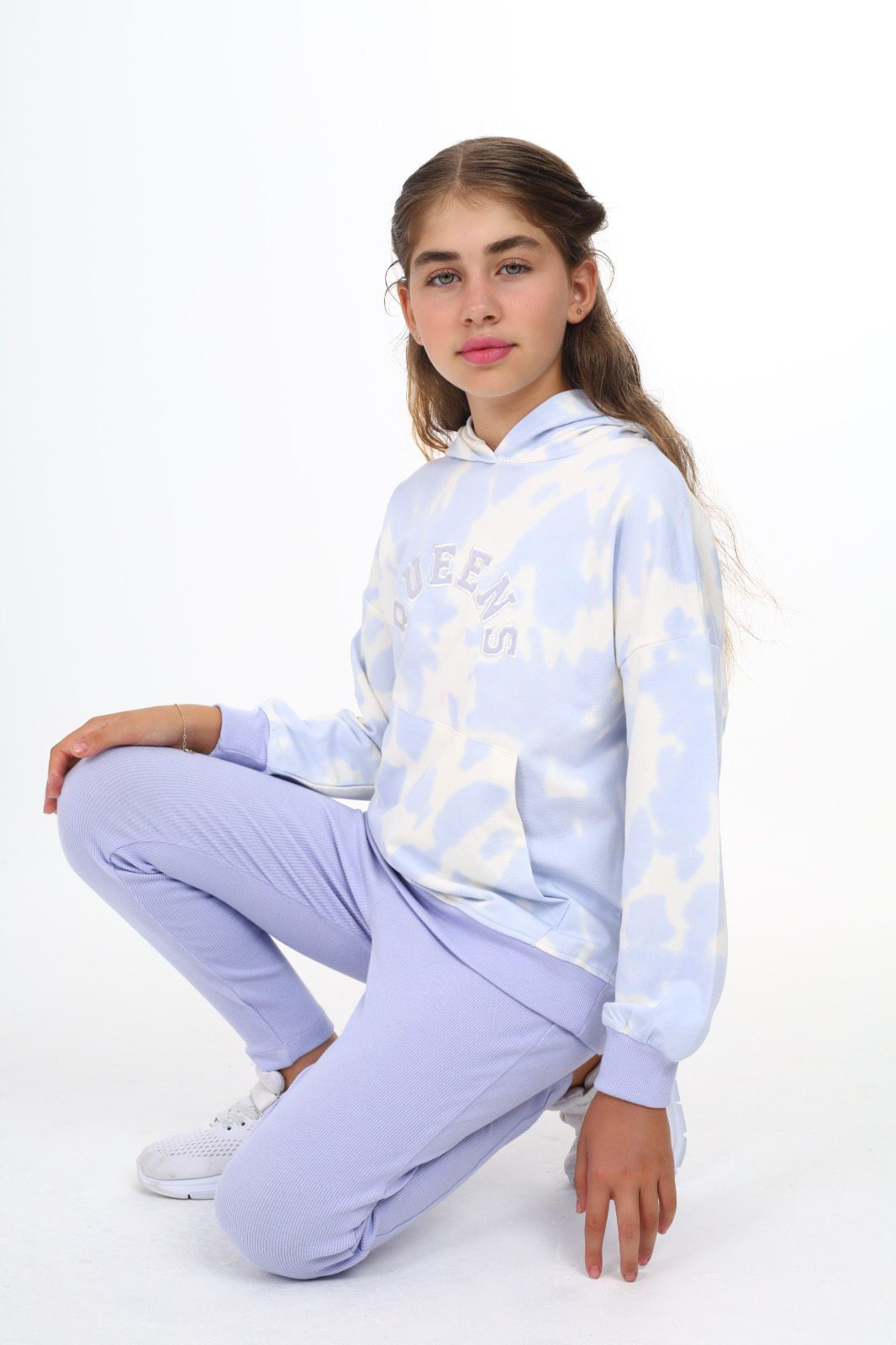 Toontoy  Kız Çocuk Batik Desenli Taytlı Takım