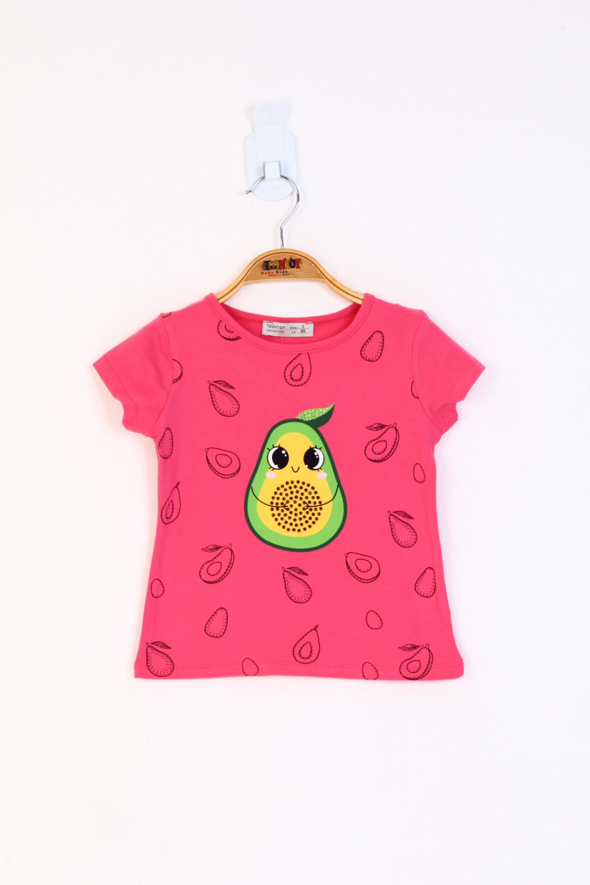 Toontoy Kız Çocuk Avokado Baskılı Tişört