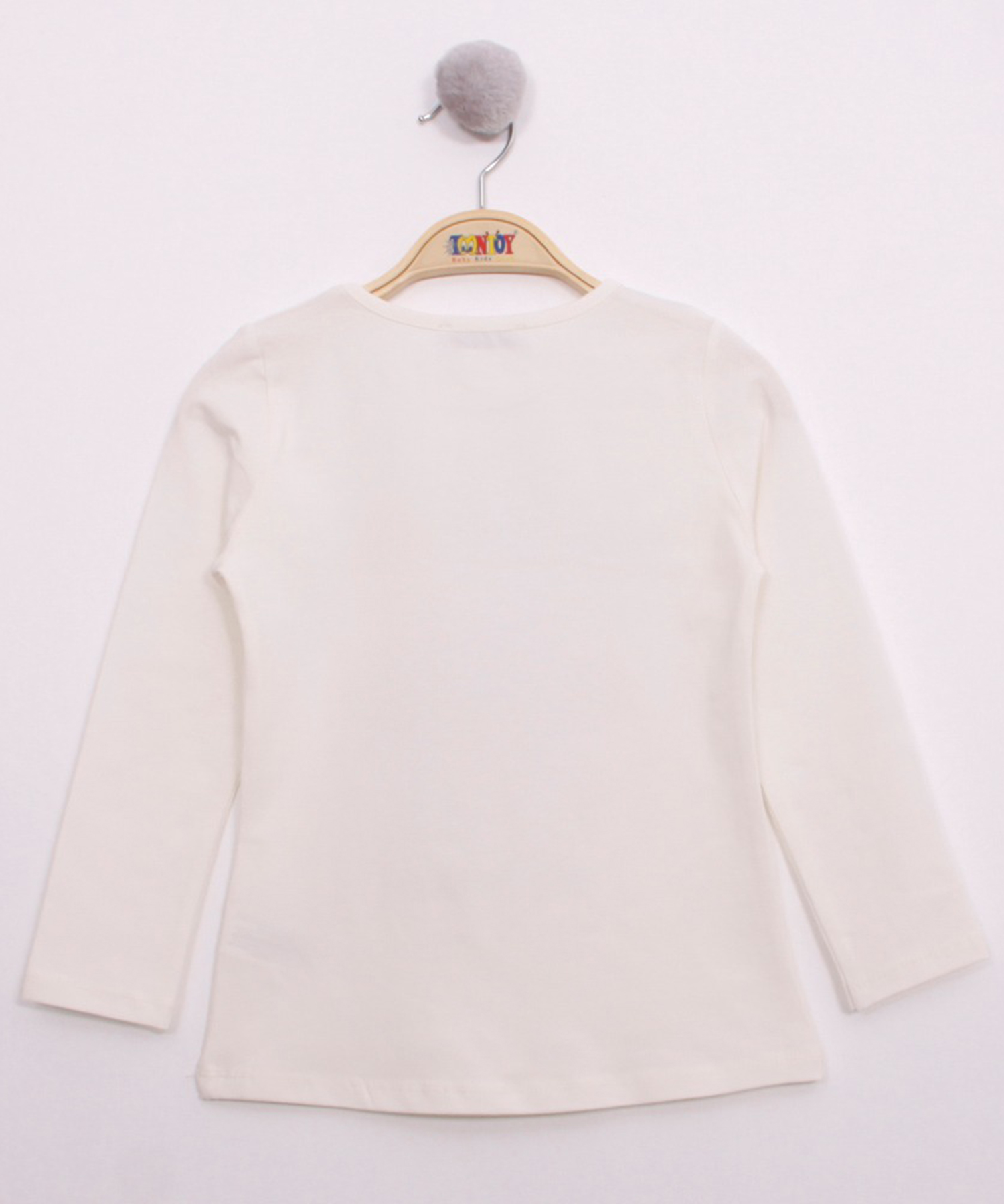 Toontoy Kız Çocuk Pullu Uğur Böceği Nakışlı T-Shirt