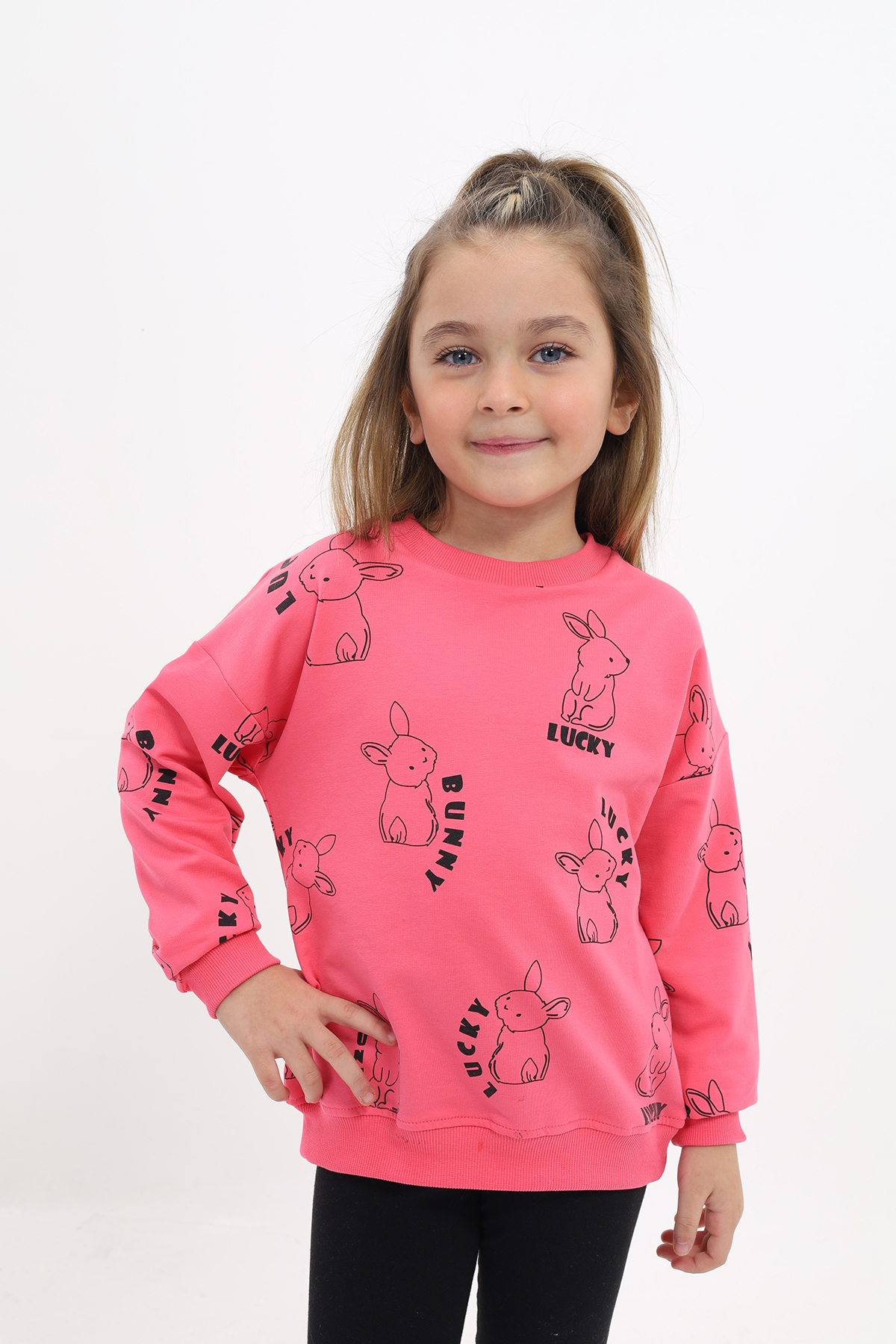 Toontoy Kız Çocuk Baskılı Sweatshirt