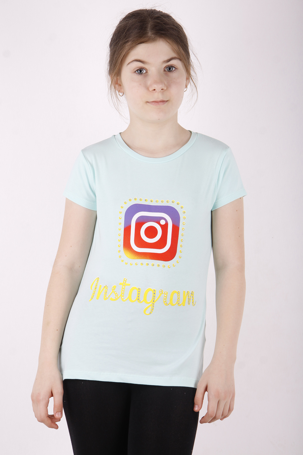 Toontoy Kız Çocuk Insagram Baskılı Tişört