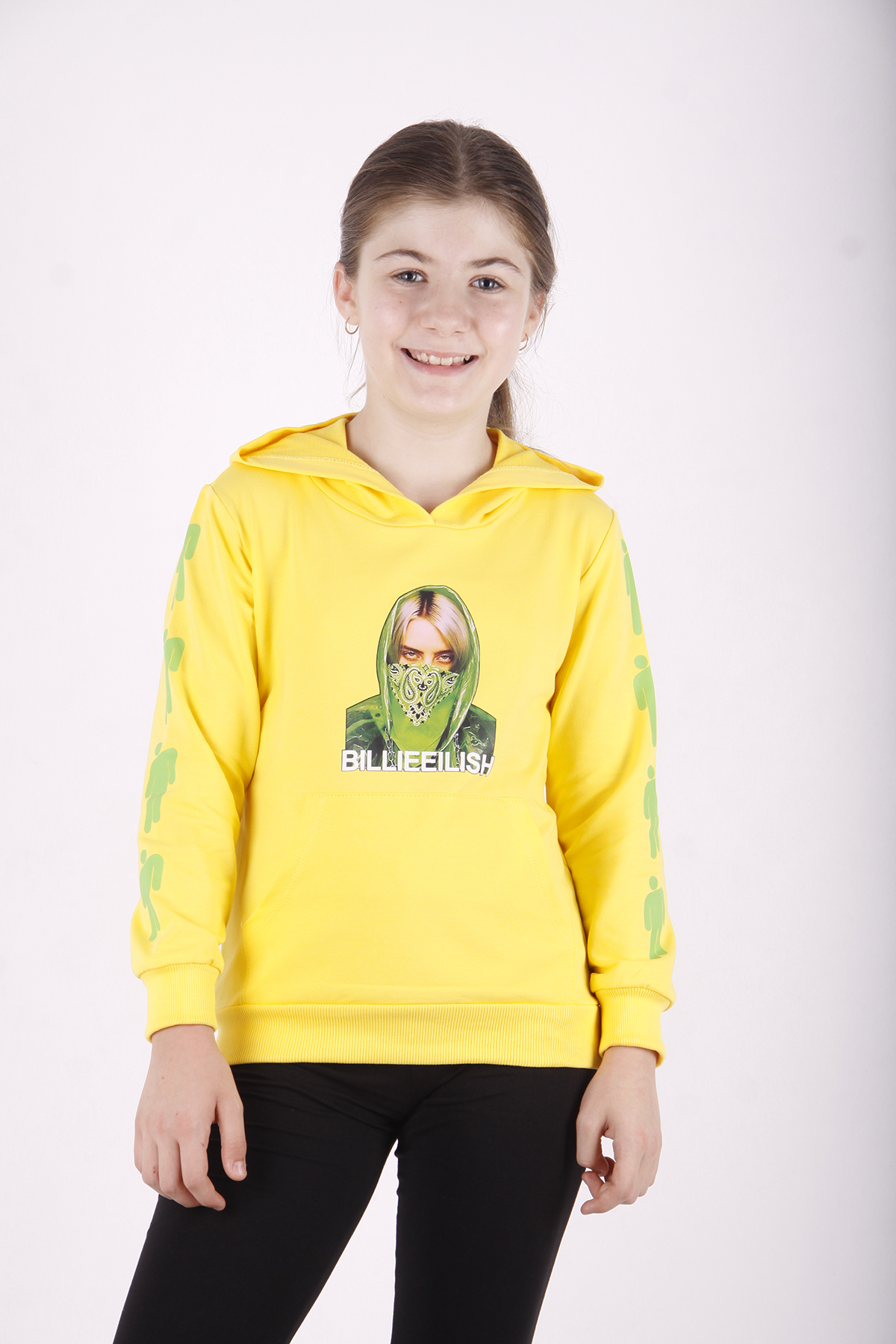 Toontoy Kız Çocuk Billie Eilish Baskılı Sweatshirt