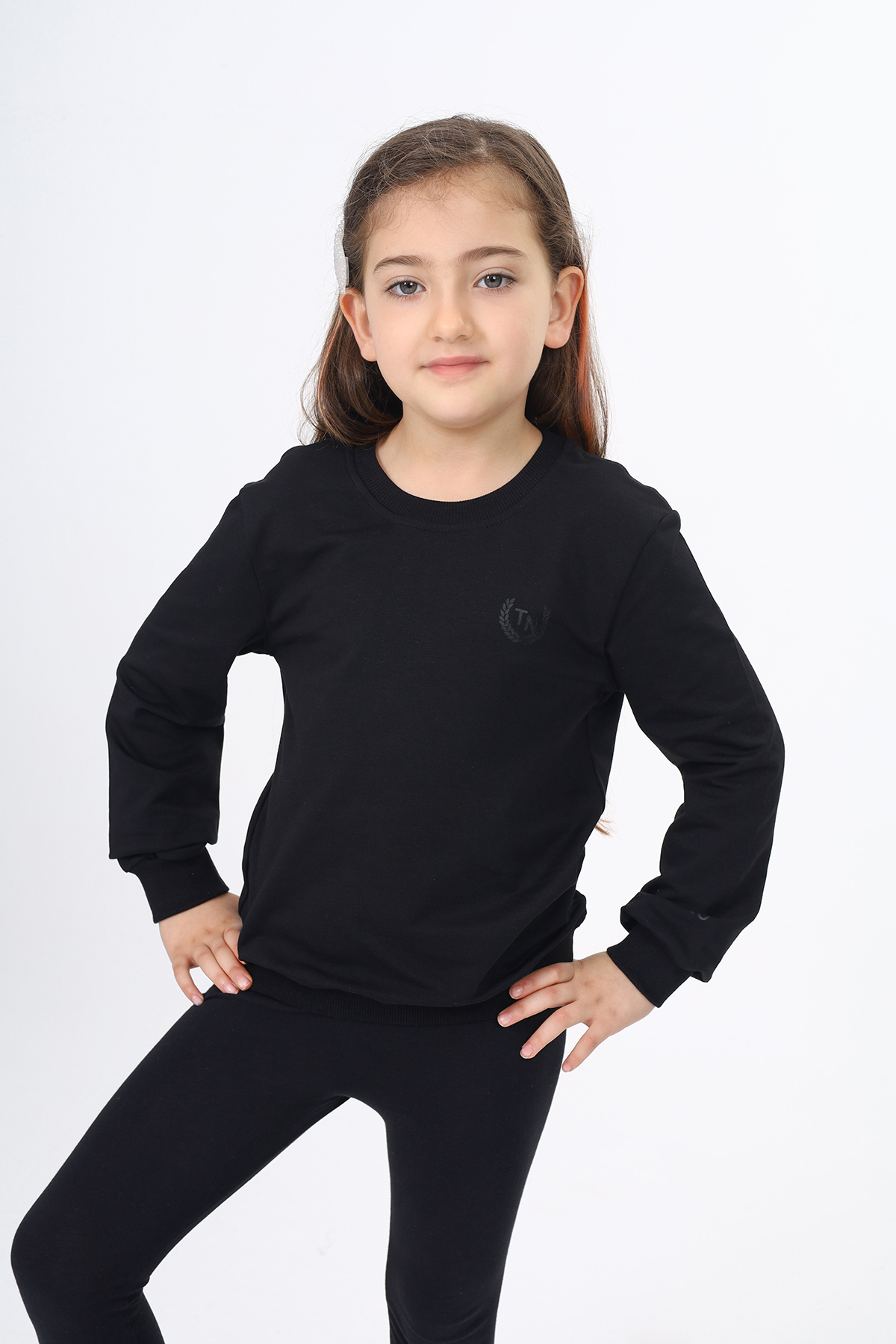 Toontoy Kız Çocuk Göğüsü TN Baskılı Sweatshirt