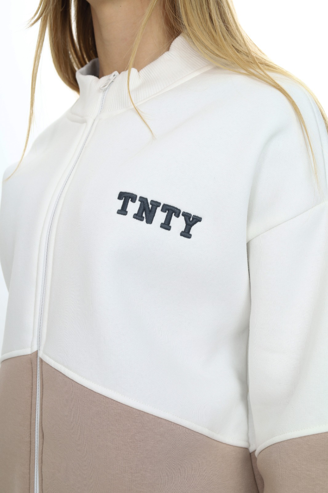 Toontoy Kız Çocuk Garni Detaylı Tnty Nakışlı Eşofman Takım