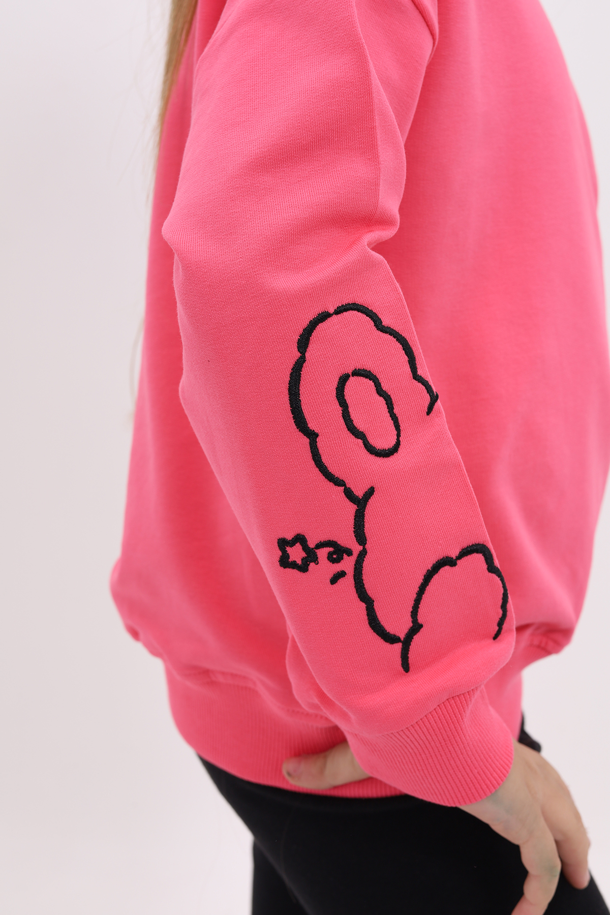 Toontoy Kız Çocuk Nakışlı Sweatshirt