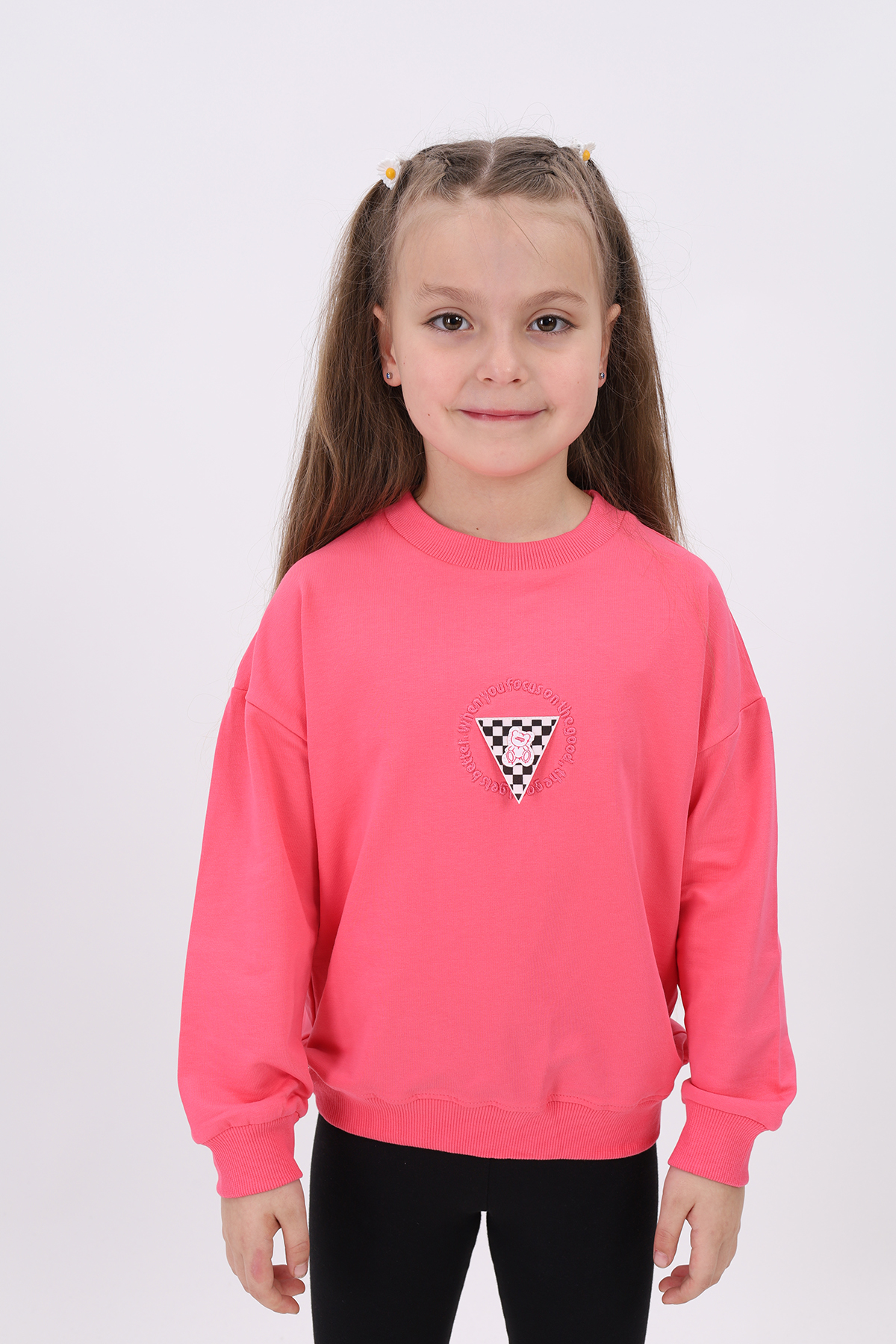 Toontoy Kız Çocuk Nakışlı Sweatshirt