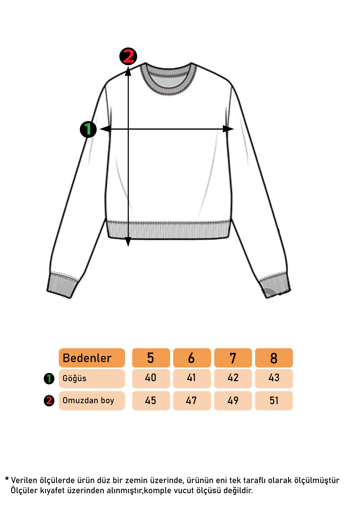Toontoy Kız Çocuk Lesson Baskılı Sweatshirt