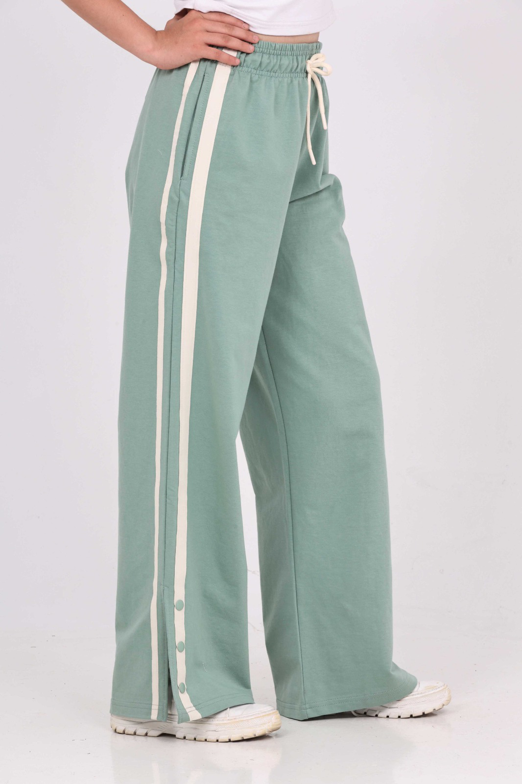 Toontoy Kız Çocuk Boydan Şeritli Eşofman Alt