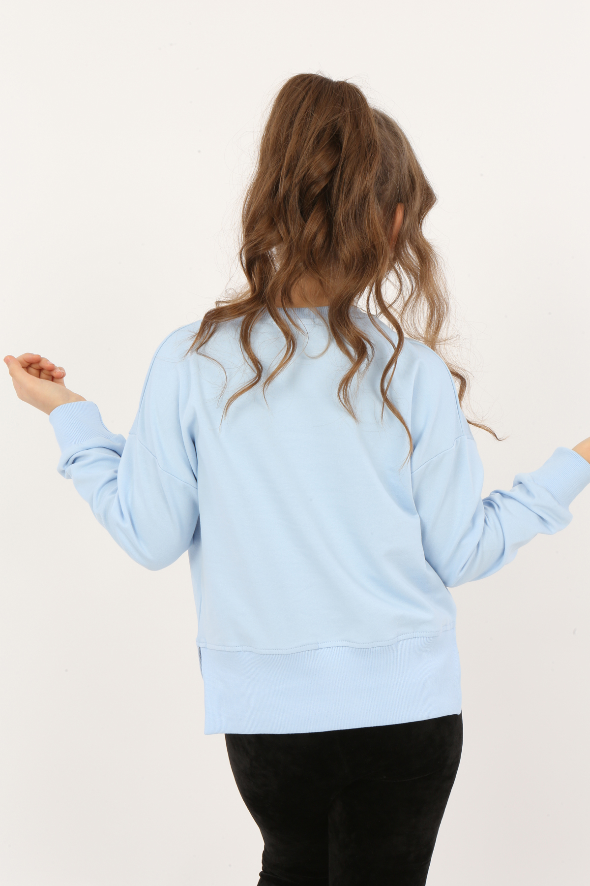 Toontoy Kız Çocuk Remember Baskılı Sweatshirt