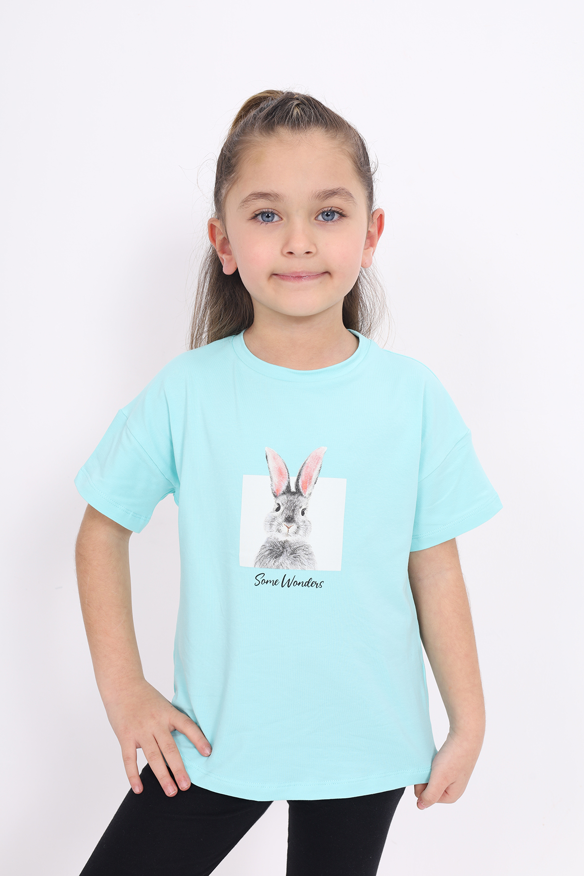 Toontoy Kız Çocuk Baskılı Tişört