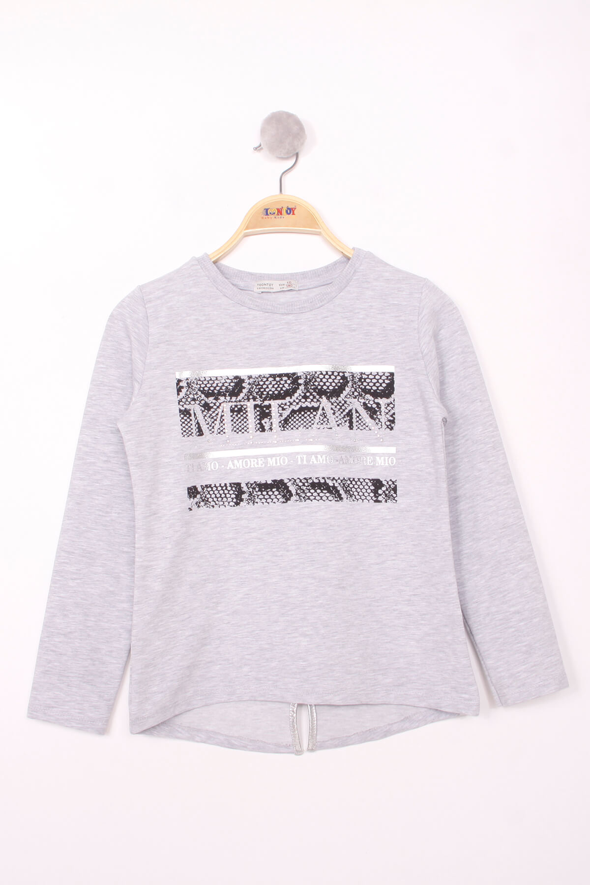 Toontoy Kız Çocuk Milan Baskılı Sweatshirt