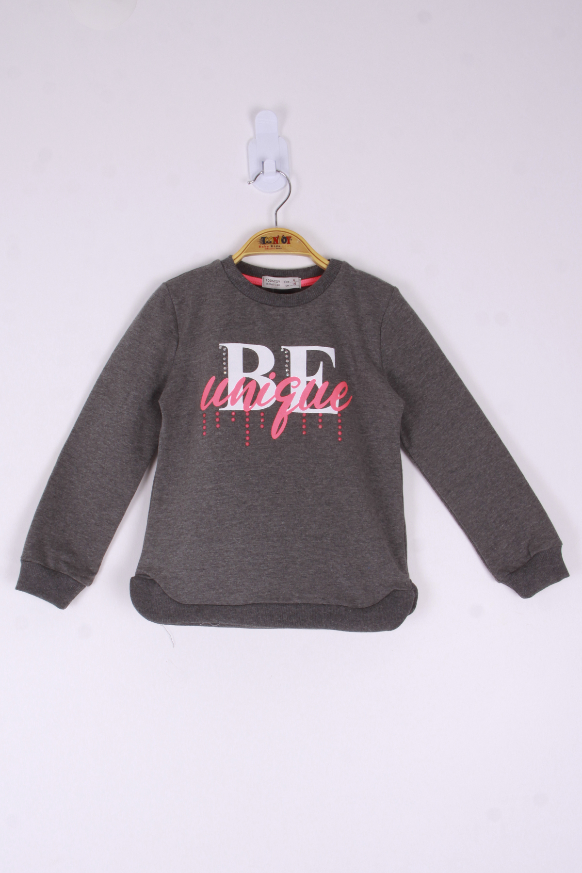 Toontoy Kız Çocuk Be Baskılı Sweatshirt