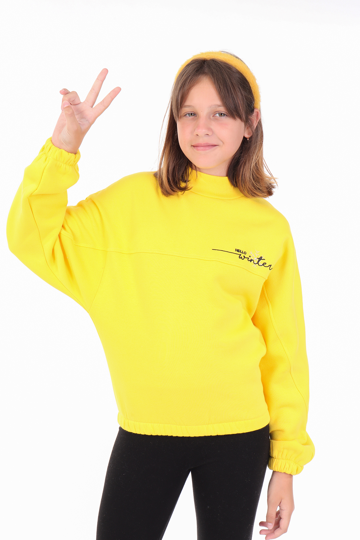 Toontoy Kız Çocuk Nakışlı Sweatshirt