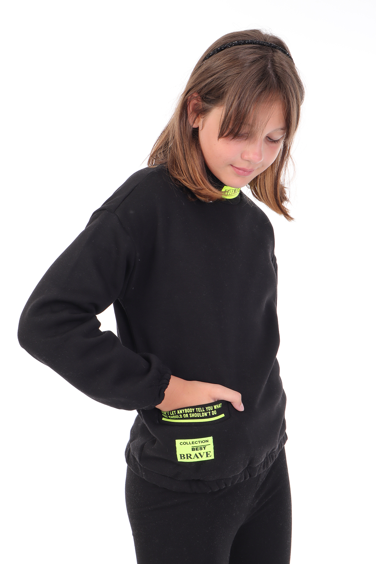 Toontoy Kız Çocuk Baskılı Sweatshirt