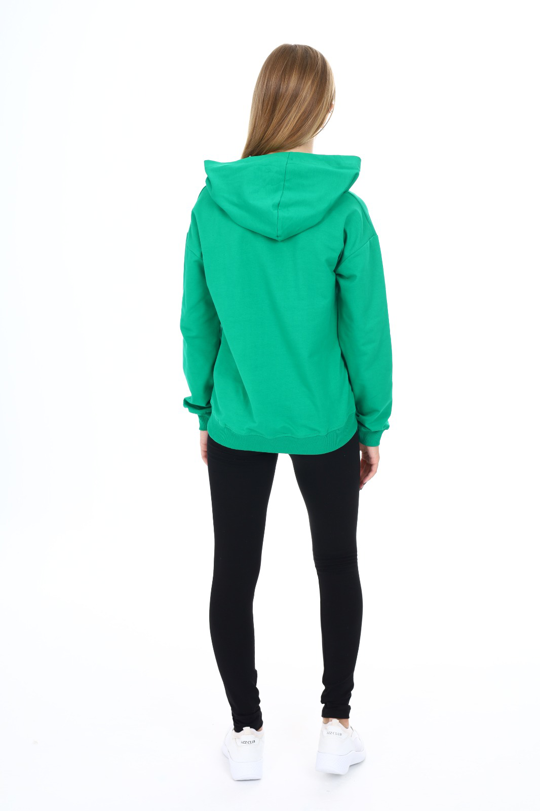 Toontoy  Kız Çocuk Kapüşonlu Best Brand Nakışlı Taytlı Takım