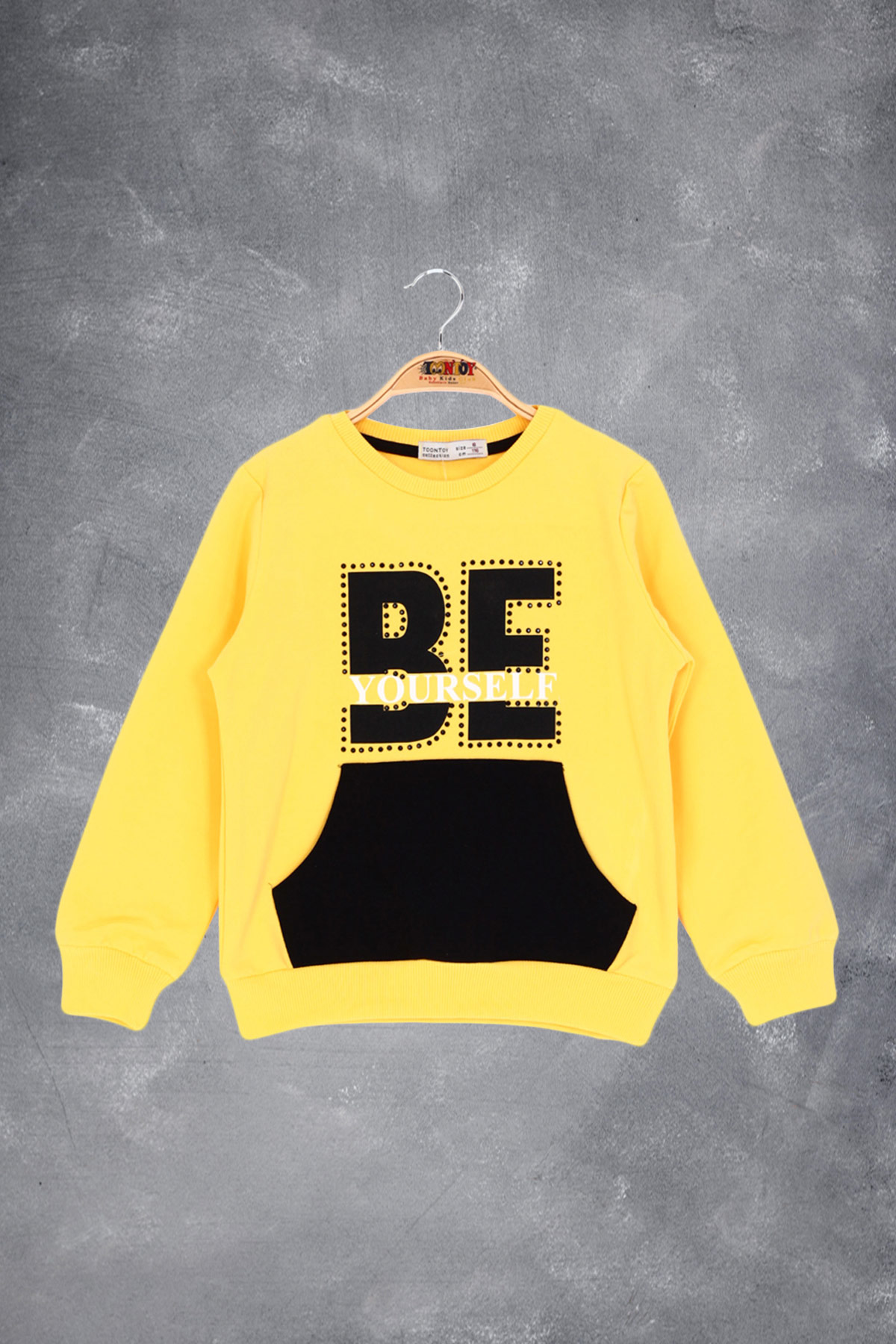 Toontoy Kız Çocuk Be Yourself Baskılı Sweatshirt