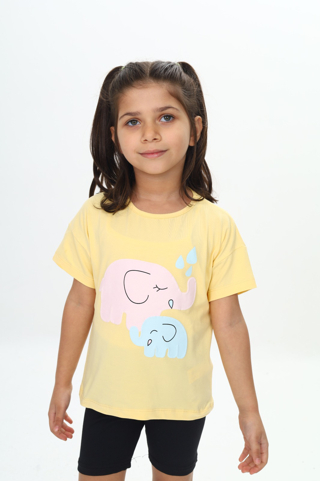 Toontoy Kız Çocuk Yazı Nakışlı Şort