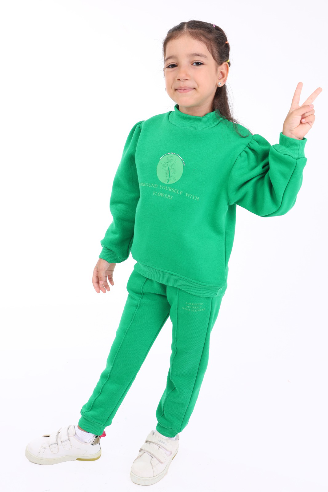 Toontoy Kız Çocuk Baskılı Eşofman Takım