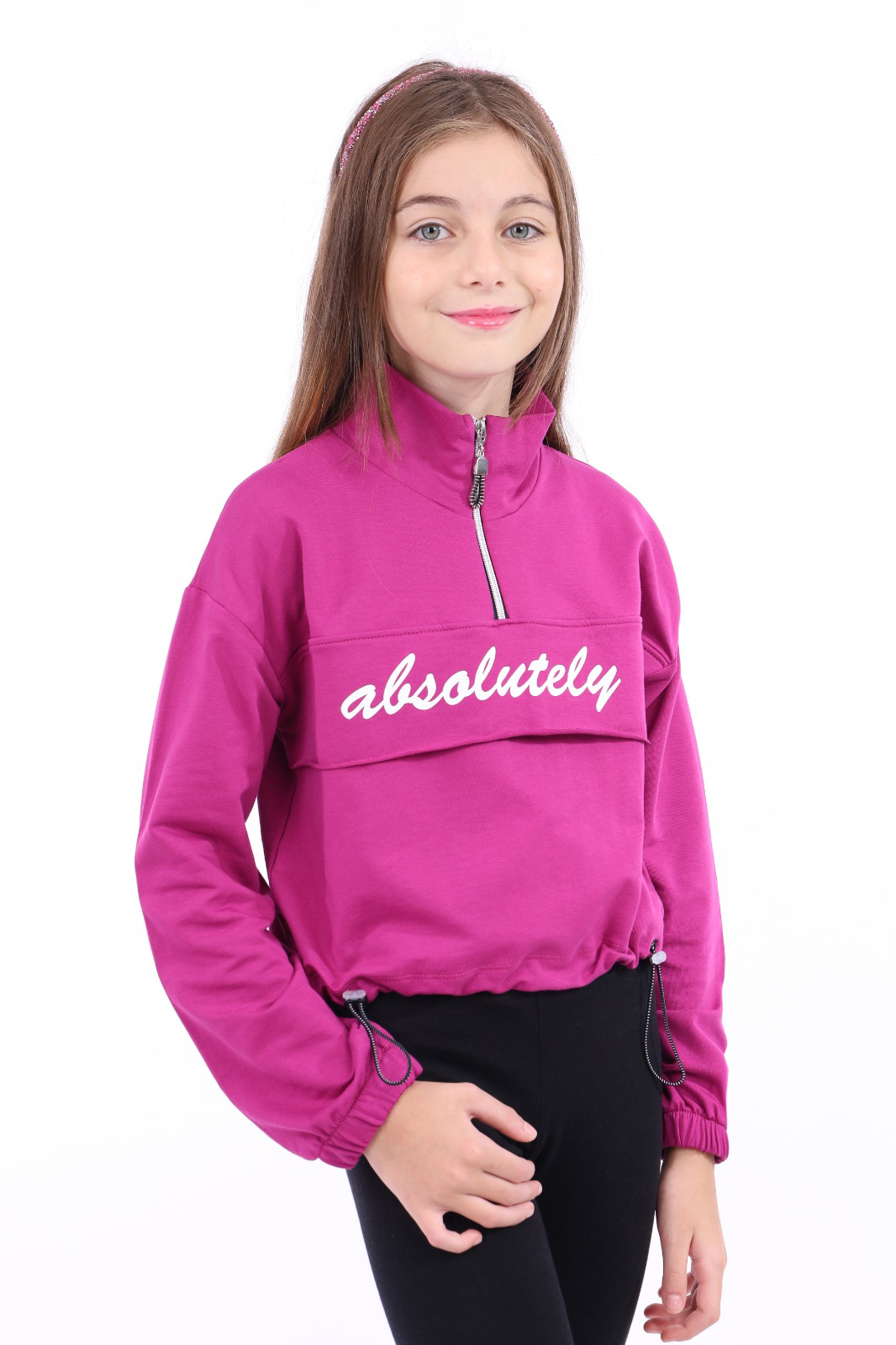 Toontoy Kız Çocuk Baskılı Sweatshirt