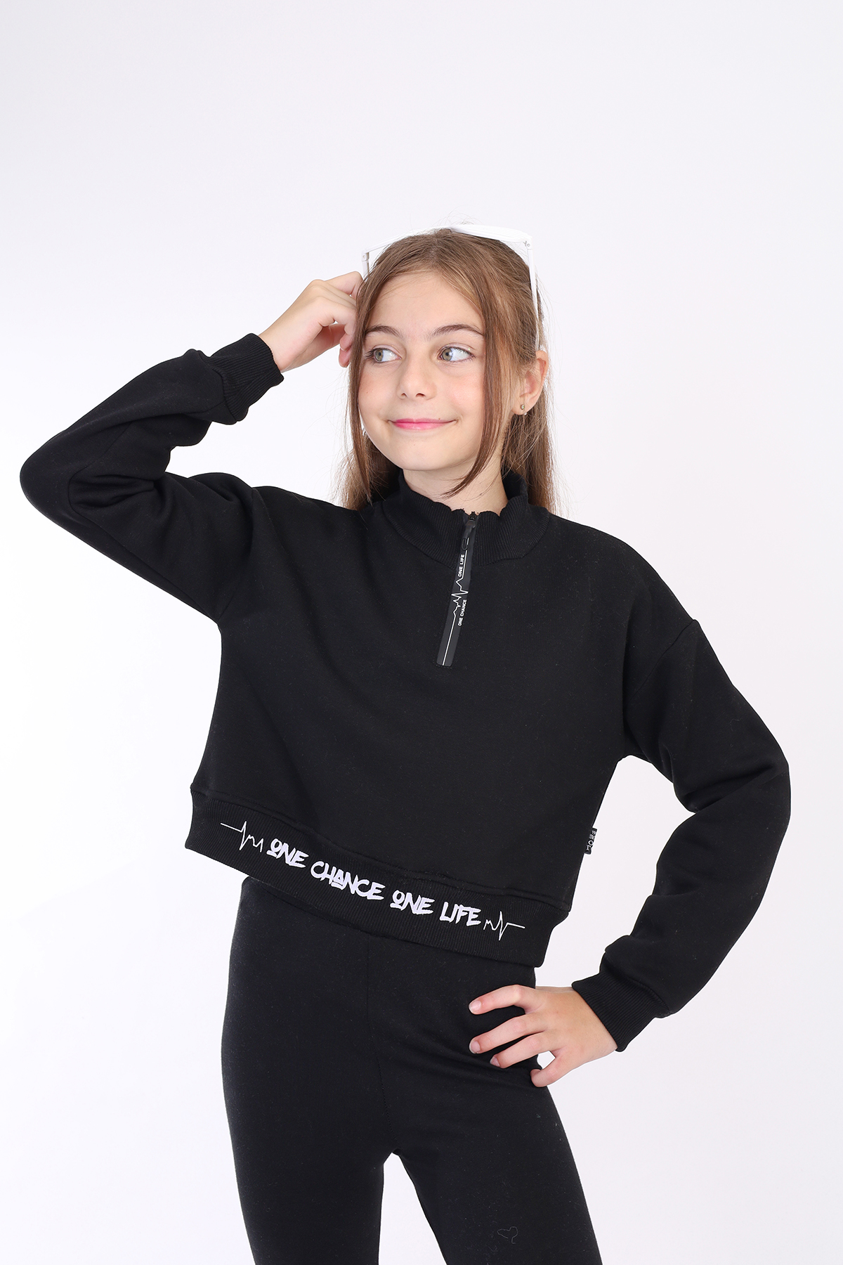 Toontoy Kız Çocuk Baskılı Sweatshirt