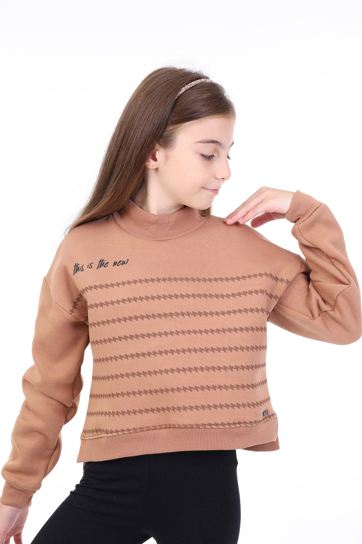 Toontoy Kız Çocuk Baskılı Sweatshirt