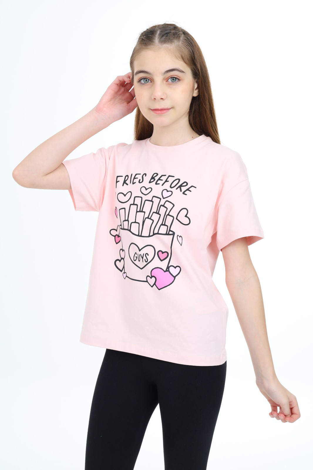 Toontoy Kız Çocuk Baskılı Tişört