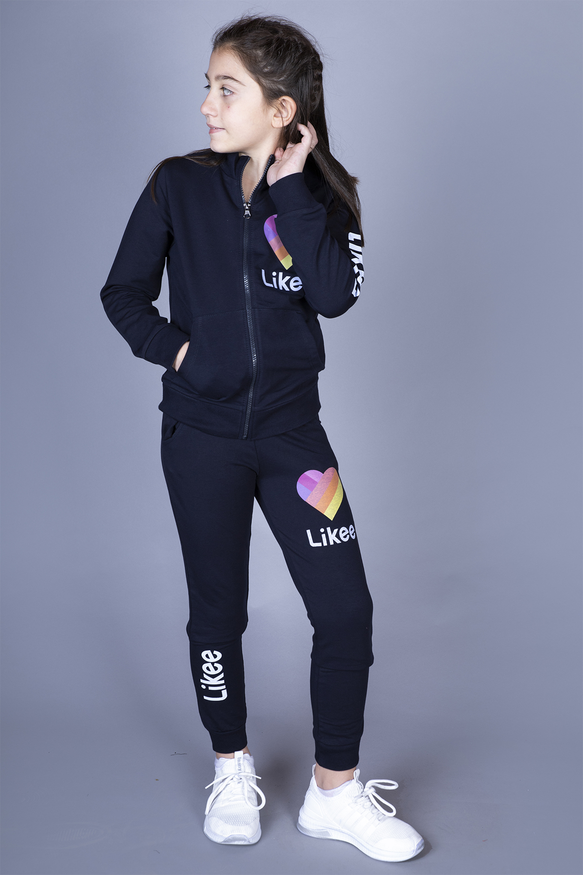 Toontoy  Kız Çocuk Likee Baskılı Takım