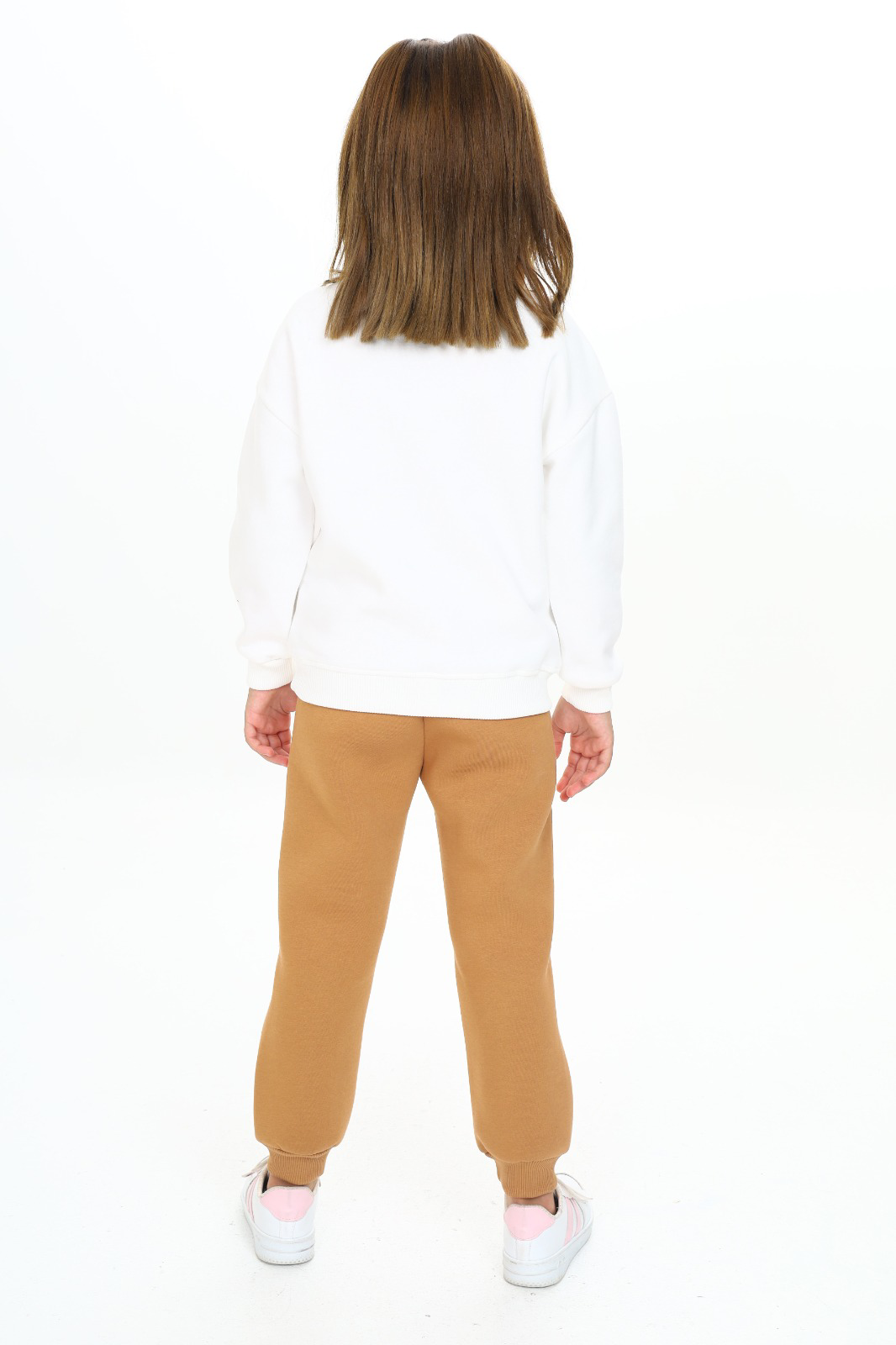 Toontoy Kız Çocuk Yarım Balıkçı Yaka Grow Baskılı Eşofman Takım