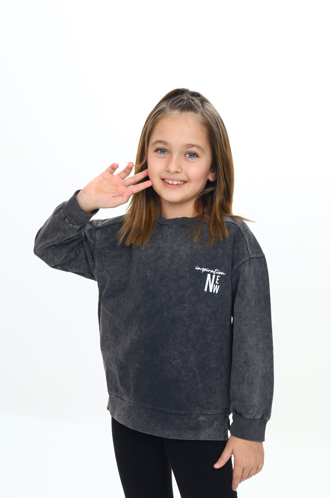 Toontoy Kız Çocuk Inspirotion New Baskılı Sweatshirt