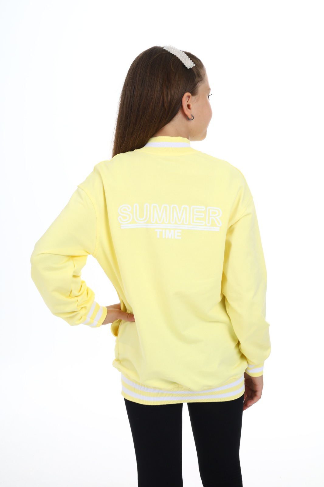 Toontoy Kız Çocuk Baskılı Hırka