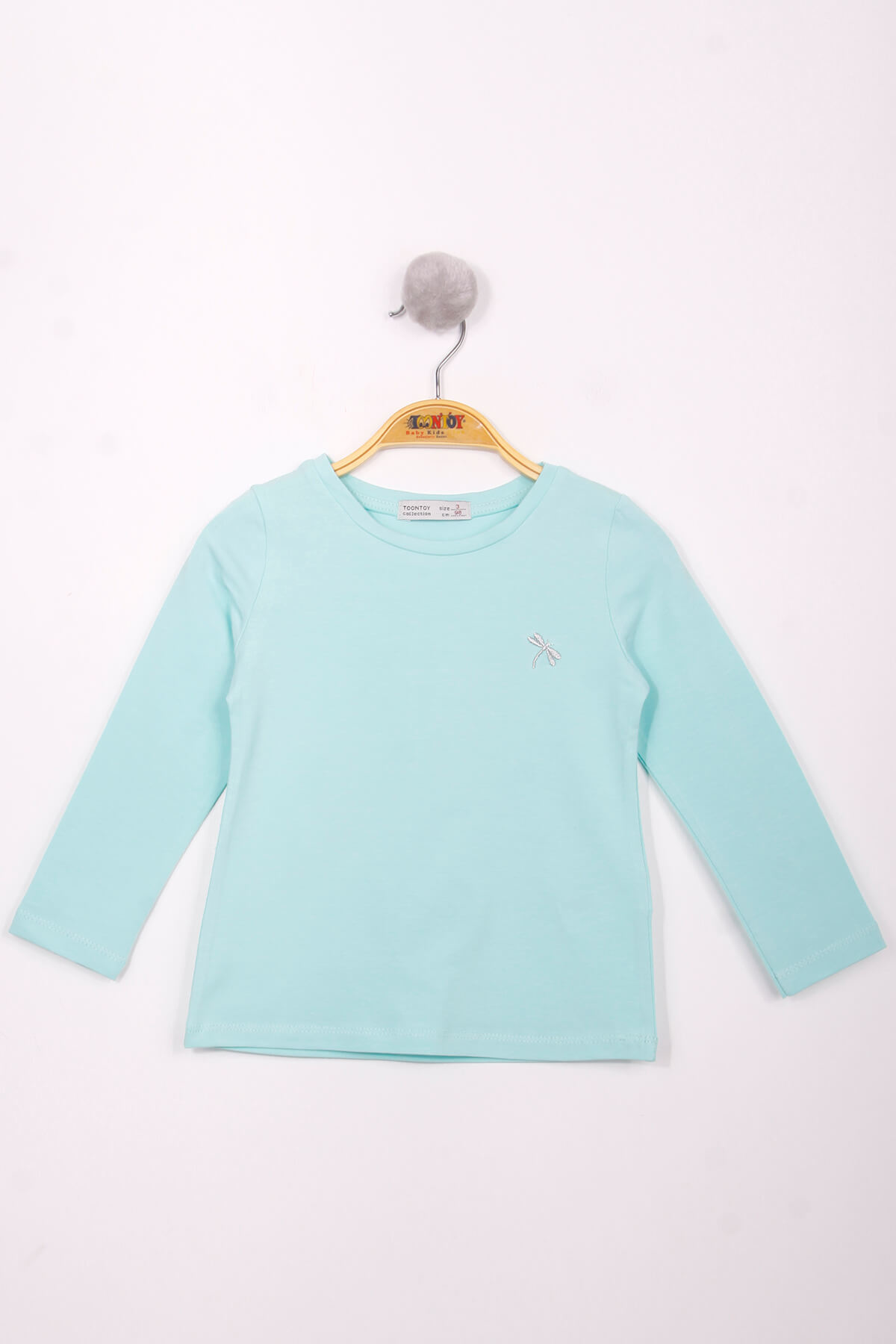 Toontoy Kız Çocuk Göğsü Nakışlı T-Shirt
