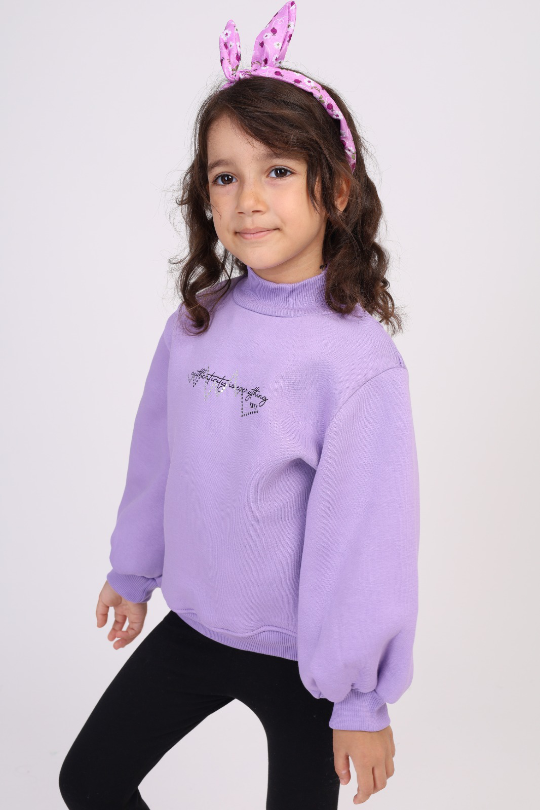 Toontoy Kız Çocuk Baskılı Sweatshirt