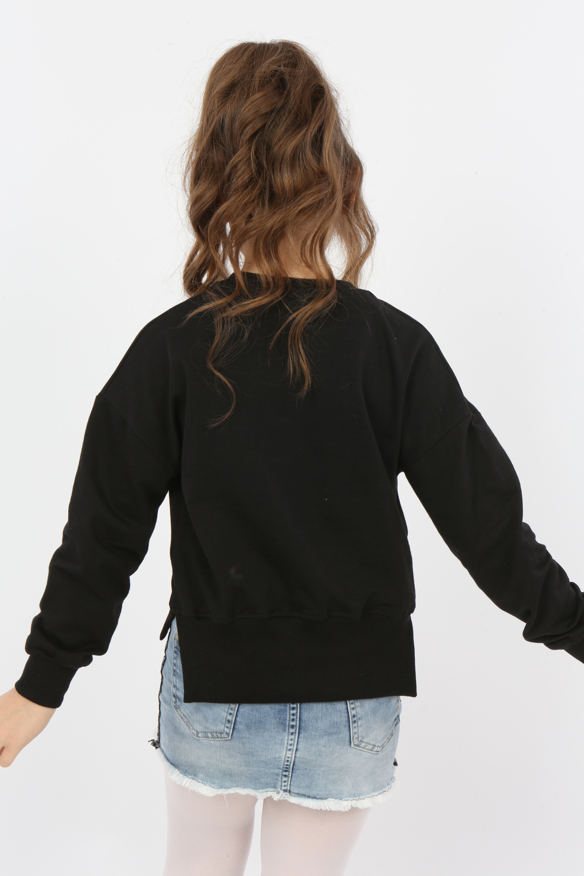 Toontoy Kız Çocuk Remember Baskılı Sweatshirt