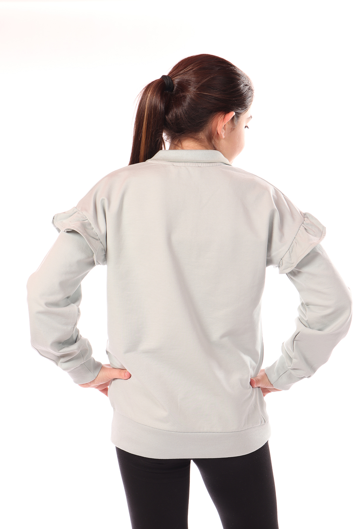 Toontoy Kız Çocuk Nakışlı Sweatshirt