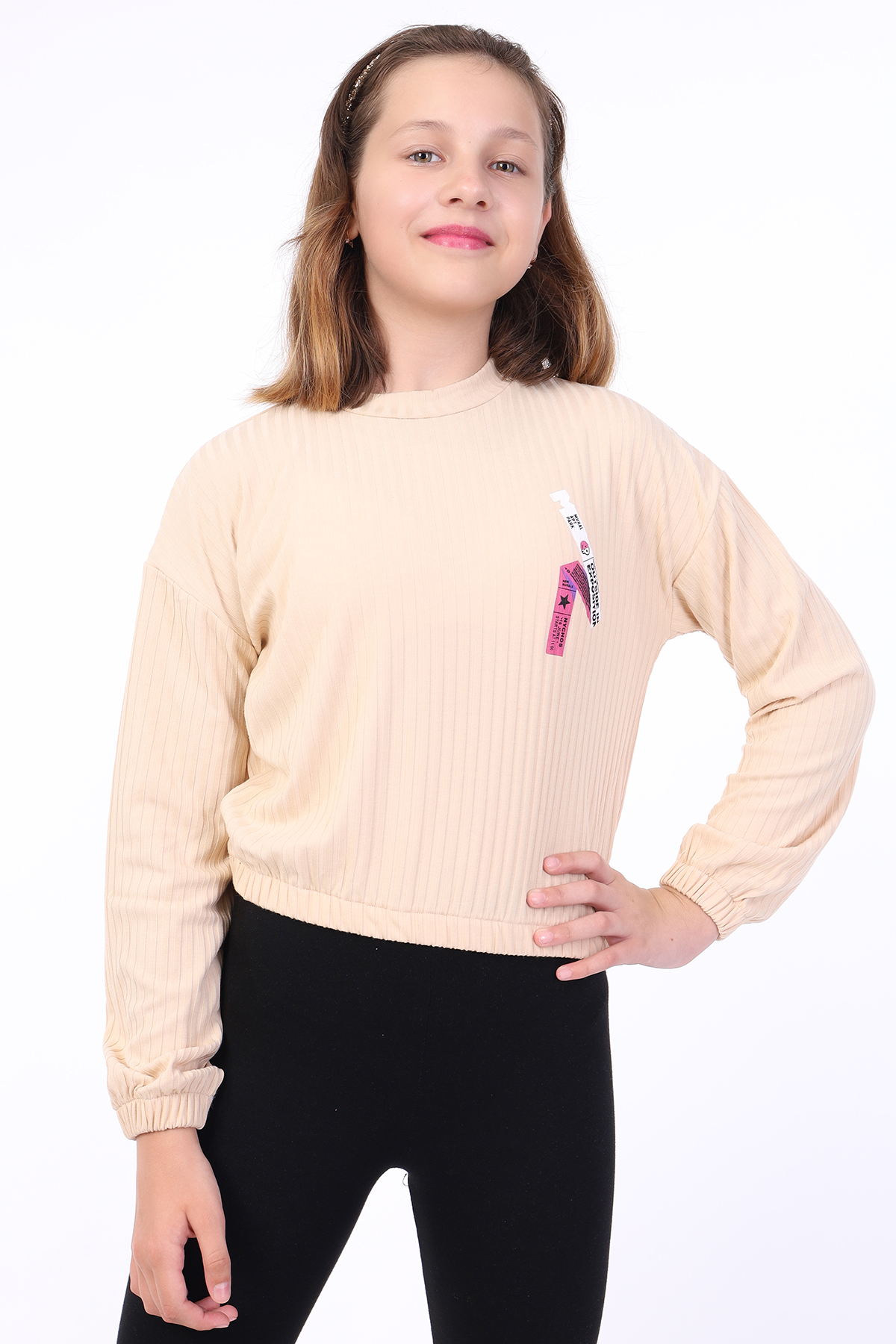 Toontoy Kız Çocuk Baskılı Sweatshirt