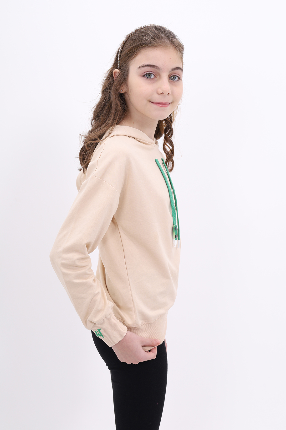 Toontoy Kız Çocuk Nakışlı Sweatshirt