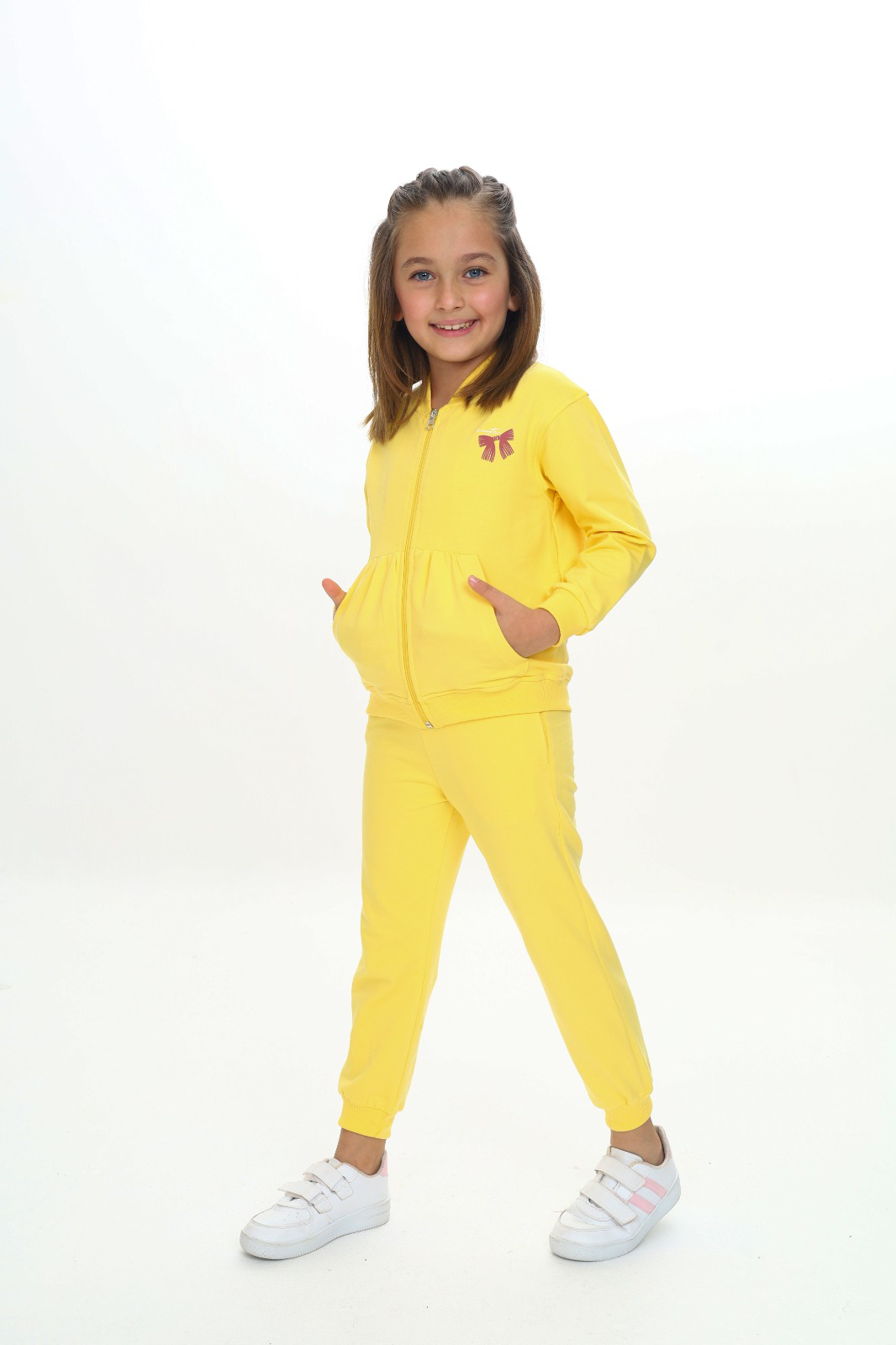 Toontoy Kız Çocuk Sweatshirt Shine Varak Baskılı