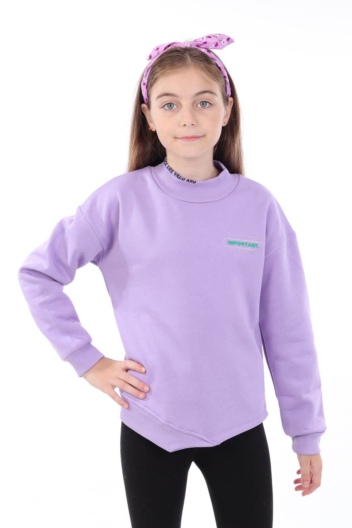 Toontoy Kız Çocuk Baskılı Sweatshirt