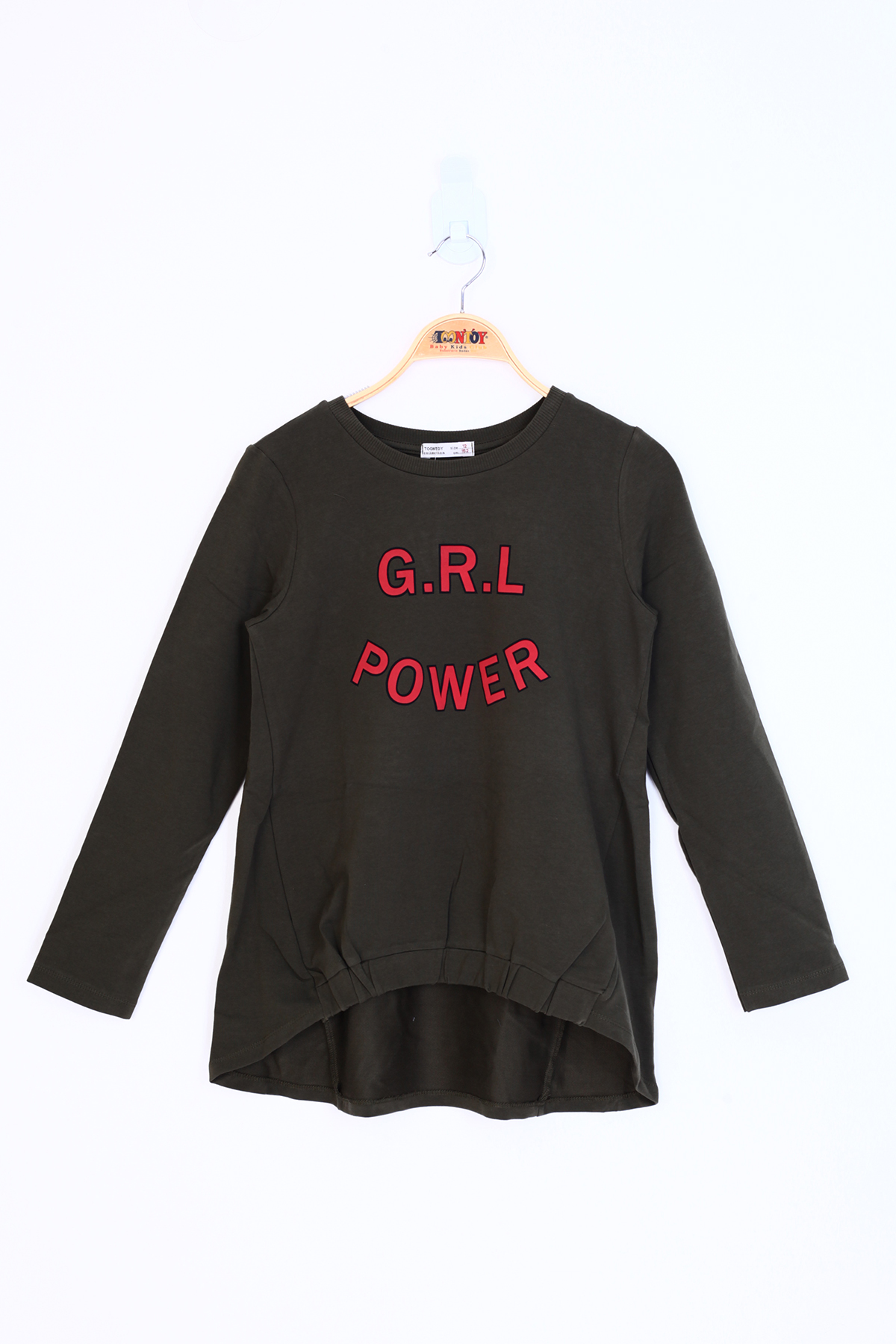 Toontoy Kız Çocuk Grl Power Baskılı Tişört