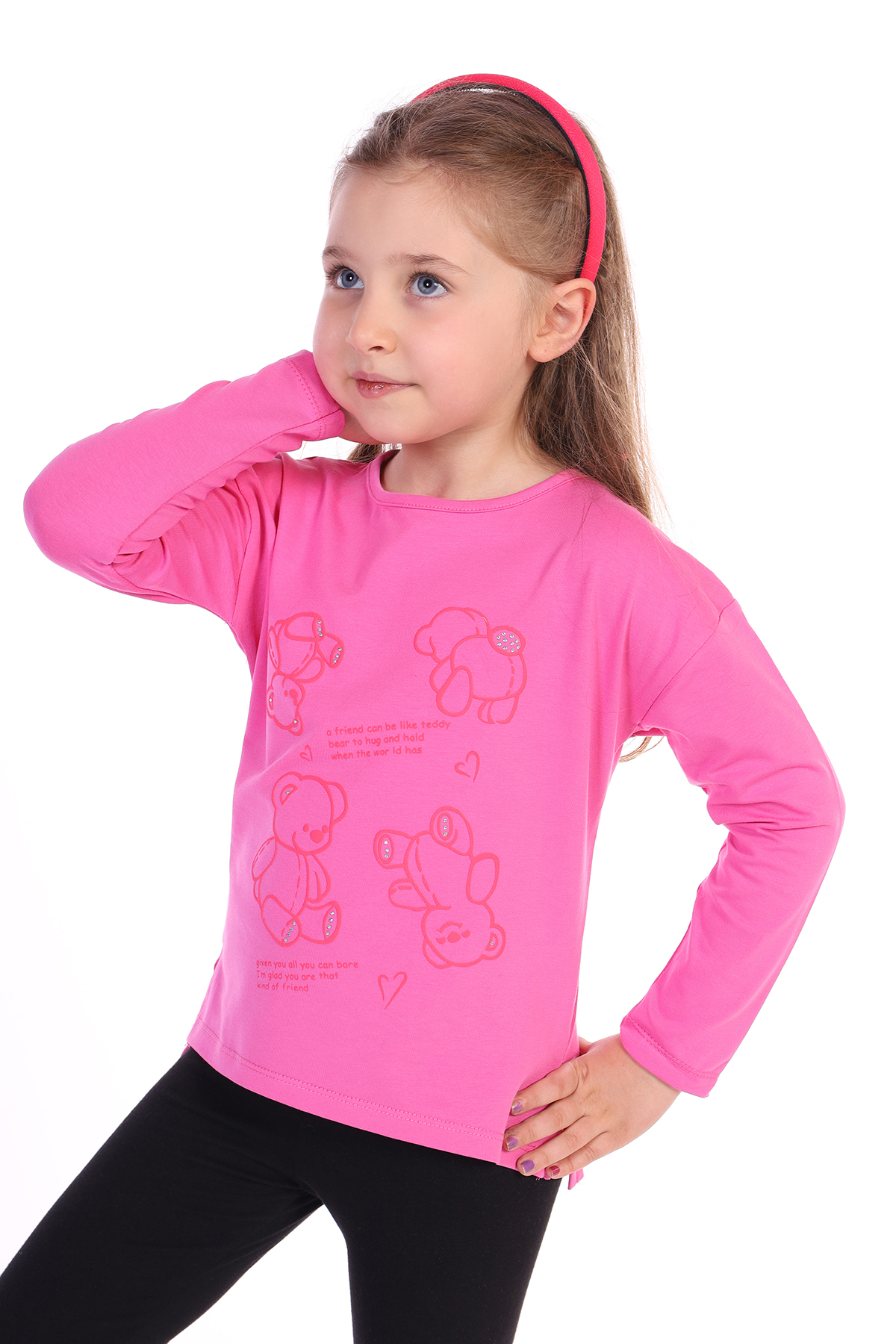 Toontoy Kız Çocuk Kapüşonlu Hırka