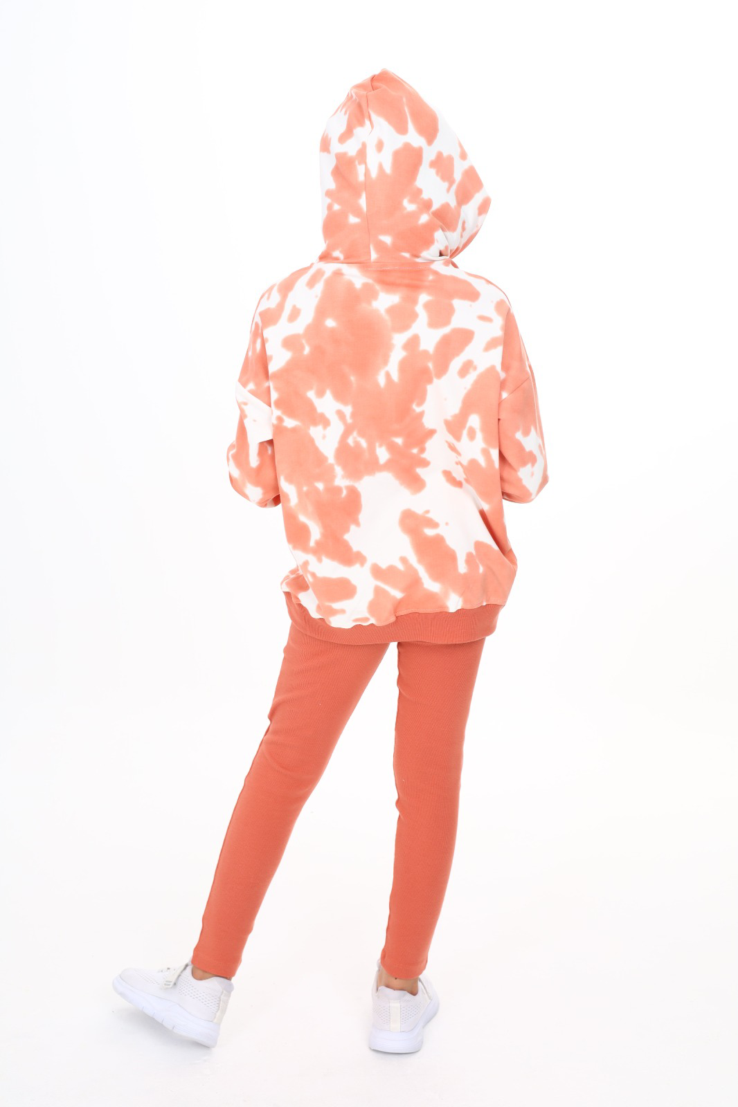 Toontoy  Kız Çocuk Batik Desenli Taytlı Takım