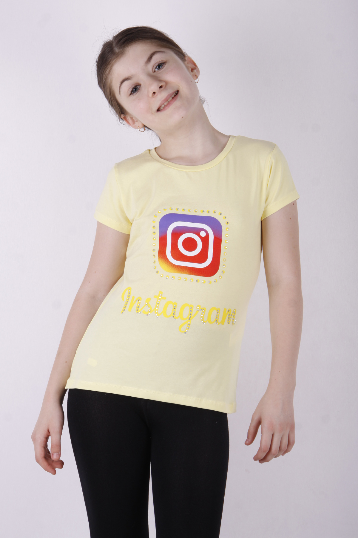 Toontoy Kız Çocuk Insagram Baskılı Tişört