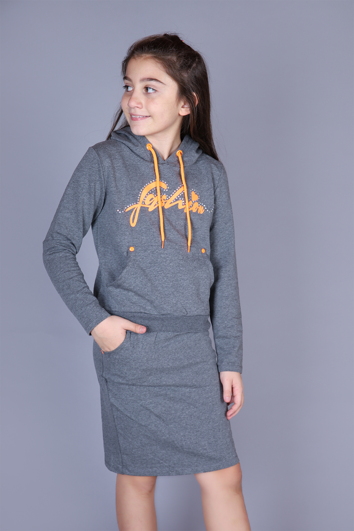 Toontoy Kız Çocuk Fashion Etekli Takım